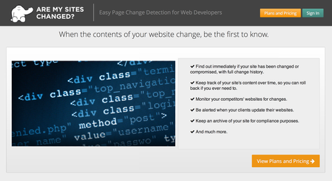 Are My Sites Changed